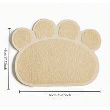 1片猫砂垫 防滑宠物猫砂垫 爪印猫砂垫 PVC宠物垫 猫咪擦拭垫 - 彩色 - 查看 15