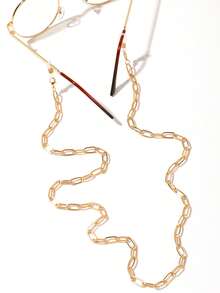 1. Dây đeo kính mắt bằng kim loại đơn giản và thanh lịch, dây đeo kính đa năng bằng silicon chống trượt, dây chống mất kính thời trang, cũng có thể dùng làm dây đeo khẩu trang. - dây chuyền kim loại - Xem 2