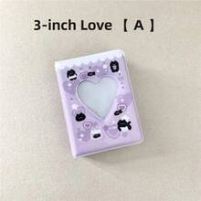 1 Piece Of Super Cute Love Mini Photo Album, 3-Inch 40-Page Single-Frame Storage Photo Album, Commemorative Album, Holiday, Birthday Gift,Back To School,School Supplies - Nhiều màu - Xem 3