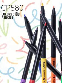 Languo Juego de 12/96 lápices de colores con punta de 3.0mm, núcleo de grafito suave a base de aceite, suministros de arte para dibujar, bocetos y libros de colorear, para estudiantes y artistas - Conjuntos - Ver 4
