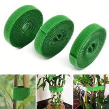 2pcs Green Plant Ties, Specially Designed For Fixing Climbing Plants, Cables And Bundling Items. Reusable Plant Fixing Straps - A - View 4