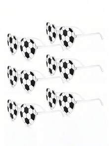 12/6/3/1 pieza Gafas sin marco con forma de corazón de fútbol, gafas de regalo para fiesta con tema de fútbol, adecuadas para fiesta con tema deportivo, aniversario, despedida de soltera, regalo de cumpleaños, carnaval, eventos divertidos o recuerdos de fiesta, fiesta en la piscina y fiesta en la playa, accesorios para fiesta de la Copa del Mundo, accesorios para fiesta con tema de fútbol - Ver 8