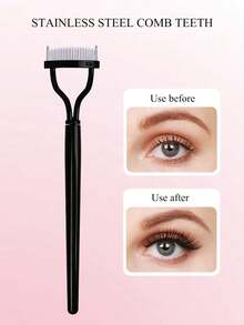 1个心形硅胶手柄睫毛夹，广角卷翘睫毛，适合初学者和专业人士，可放置于浴室或卧室 - 彩色 - 查看 7