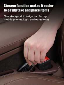 Bộ 2 miếng bịt khe hở ghế ô tô, nút bịt khe hở ghế ô tô đa năng, giúp bịt kín các khe hở giữa ghế và bảng điều khiển để ngăn đồ vật rơi ra ngoài. - A - Xem 3