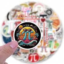 Bộ 122 miếng dán chủ đề Ngày Pi dùng để trang trí sổ lưu niệm, nhật ký, máy tính xách tay, cản xe, ván trượt, bình nước, đồ sưu tầm, hộp đựng bút, sổ tay, máy tính, điện thoại. Những miếng dán này sẽ mang lại nhiều niềm vui cho cuộc sống của bạn, là món quà hoàn hảo dành cho người lớn. - Xem 3