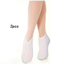 4 Pairs Moisturizing Socks, Overnight Foot Care SPA Socks, Humidifying & Nourishing Socks, Unisex Beauty Moisturizing Socks, White - White - View 15