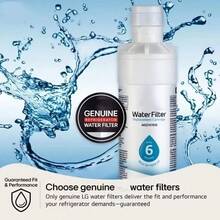 Single Pack, Compatible With LG Refrigerator Water Filter Cartridges, Replaceable Parts, 200-Gallon Capacity Filter, 6-Month Replacement Warranty, Compatible With LT1000P, LT1000PC, LT1000PCS, LT-1000PC, ADQ74793501, ADQ74793502, MDJ6484601, KEN MORE 46-9980, 9980.CWMFO02, AQF-LT1000PGF-1000P FL-RF46, WD-LT1000P.RWF4700A, BL003-5.1CF-1000PPP-LT1000P - View 6