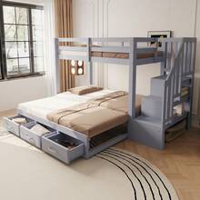 Kids Bed Frames, Headboards & Footboards - Gray + Wood + Synthetic Wood - View 2