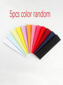 男女通用瑜伽弹力头带，运动健身头带，糖果色头带，防滑弹力头带，纯色头带。适合瑜伽、跑步、健身和其他运动。柔软面料，聚酯纤维，休闲设计，四季皆宜。夏季发饰，沙滩发带，度假吸汗带，假日旅行必备。 - 彩色 - 查看 5