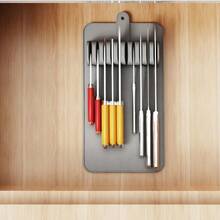 Large Knife Mat, Soft-Grip In Drawer Knife Organizer For 10 Knives, Non-Slip Kitchen Drawer Storage, Space Saving Knife Block Alternative, Premium - Multicolor - View 5