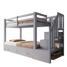 Kids Bed Frames, Headboards & Footboards - Gray + Wood + Synthetic Wood - View 8