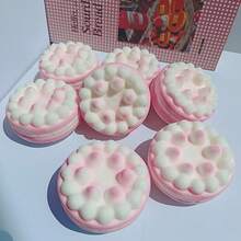 1 món đồ chơi bóp hình bánh tart mâm xôi mềm mại, chân thực, siêu mềm, đàn hồi chậm, giúp giảm căng thẳng, trang trí bàn làm việc, quà tặng cho bé trai và bé gái. - Màu Hồng baby - Xem 4