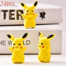 pokemon 36个宝可梦卡通人物橡皮擦，学校文具用品，可作为可爱的3D橡皮擦毛绒玩具作为礼物 - 彩色 - 查看 9