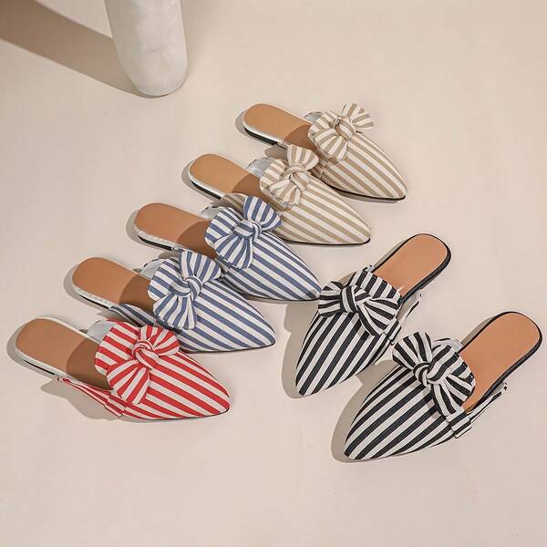 2026 New Pointed Toe Slip-On Slippers, Fashionable & Comfortable For Women