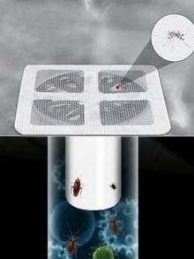 Lưới lọc tóc dùng một lần cho bồn rửa nhà tắm, nắp đậy cống tự dính, lưới lọc tóc tái sử dụng cho vòi sen và bồn tắm, miếng dán lọc cống dễ lắp đặt cho bồn rửa nhà bếp, phòng giặt, ngăn chặn tóc và côn trùng hiệu quả, vệ sinh nhà tắm, dùng một lần - Nhiều màu - Xem 8