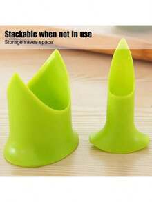 2pcs/Set Plastic Green Pepper Seed Remover, Multifunctional Kitchen Chili Seed Removal Tool - Multicolor - View 6