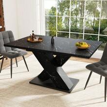 Dining Tables - Black + MDF - View 5
