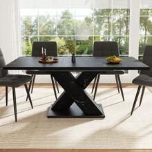 Dining Tables - Black + MDF - View 6