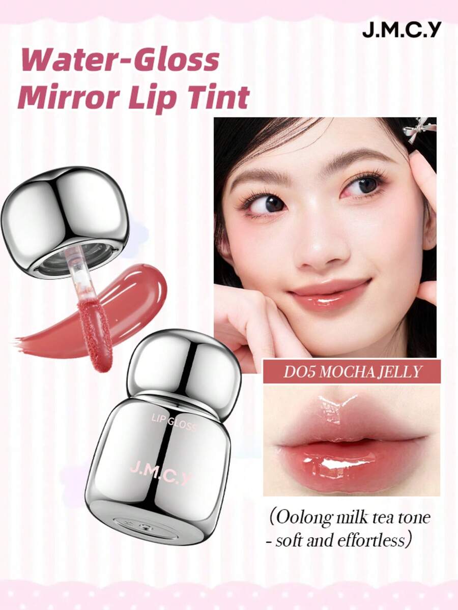 J.M.C.Y 透明唇彩，保湿，不晕染，镜面唇釉，唇部精华，学生唇膏 - D05 MOCHAJELLY - 查看 1