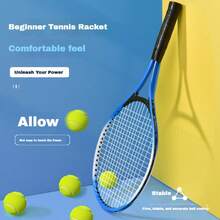 2pcs Tennis Racket, Tennis Bag, Sports Tennis Set, Suitable For Teenagers Outdoor Sports And Beginners - Multicolor - View 9