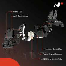 Rear Power Liftgate Latch Actuator Motor 6 Pin Automatic Trunk Door Lock Replacement Part For Vehicle Tailgate Convenience - 6 Pins With Power Liftgate - View 3