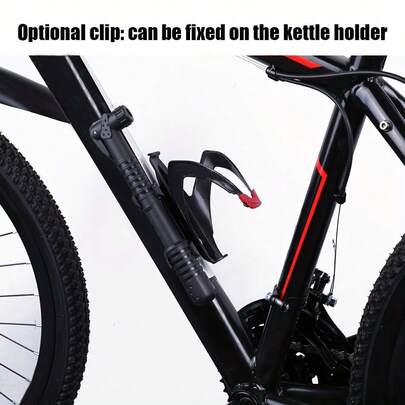 1pc Bicycle Air Pump, A/V And F/V Dual Mode Portable Pump, Quick Inflator, Manual Bike Inflation, Easy To Install, 120PSI High Strength Air Pressure, With Bracket, Suitable For Car, Motorcycle, Bicycle, Ball Inflation, Applicable To Mountain Bike, Road Bike, Small Bike, Motorcycle, Electric Bike, Electric Scooter, Basketball, Football, Volleyball Inflation