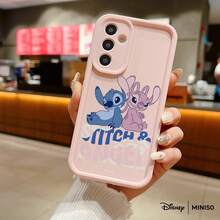 Miniso 名创优品迪士尼史迪奇和天使情侣TPU手机壳，可爱配色，适用于三星S26 Ultra/S26 Edge/S26 Plus/S26/S25 Ultra/S25 Plus/S25/S25FE/S25Edge/S24 Ultra/S24 Plus/S24/S24FE/S23FE/S23 Ultra/S23 Plus/S23/S22 Ultra/S22 Plus/S22/S21 Ultra/S21 Plus/S21/A15/A16/A17/A23/A24/A25/A26/A33/A34/A35/A36/A52/A53/A54/A55/A56/A71/A72/A73，圣诞礼物送给女朋友 - 粉色 - 查看 6