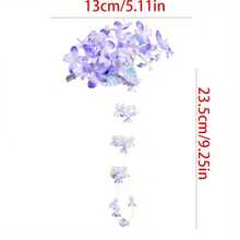 Kẹp tóc tua rua hình hoa linh lan, mặt dây chuyền hình hoa ngọc trai giả. - Nhiều màu - Xem 3