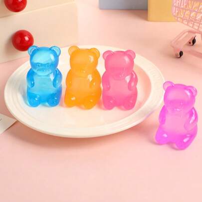 New Bear-Shaped Squeeze-Release Toy, Slow-Rebound Toy, Casual Holiday Gift, High-Value Dopamine Color - Soft, Slow-Rebound, Sticky, Stress-Relieving, Portable Travel Stress-Relieving Squeeze Toy, Cute And Adorable, Ideal Holiday Gift, Easter Gift, Halloween Gift, Christmas Gift, Christmas Stocking Stuffing, Party Bag Stuffing