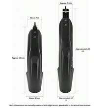 20-24 Inch Adjustable Bicycle Mudguard, Universal Quick Release Bike Fender, Thick & Wide Fit For Bicycle/E-Bike/Mountain Bike, Splash-Proof & Dust-Proof - Multicolor - View 9