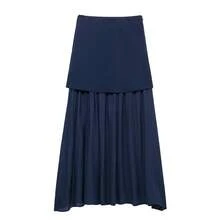 Lolita Dresses - Navy Blue Midi Skirt - View 1