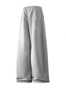 Men's Solid Color Plain Sweatpants Casual Athletic Elastic Waist Drawstring Trousers For Gym Running Travel Spring Summer Fall - Màu Xám nhạt - Xem 4