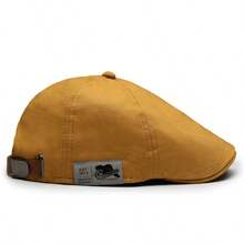 1pc Street Fashion Reversible Duck Bill Beret Cap, Versatile Hip Hop Visor Hat For Men, Suitable For Summer & Autumn,Beach,Holiday,Festival,Travel - A - View 15