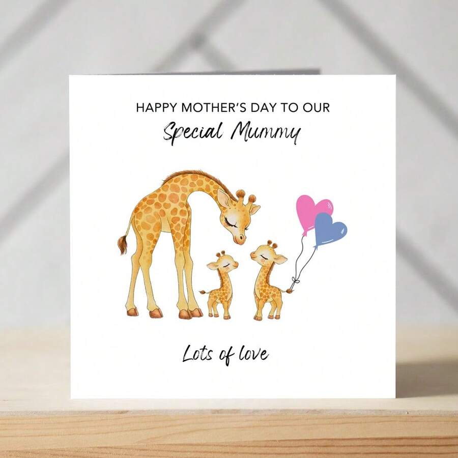 Fun Mother's Day Cards, Mother's Day Card For Mummy With Giraffes ...