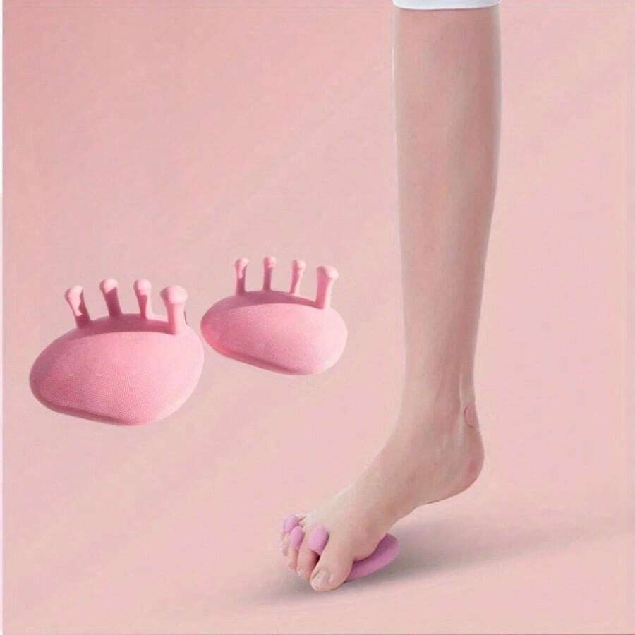 CS Arch Support Trainer, Toe Alignment Device - Pink, Sky Blue, Purple, TPE Material. Foot Fitness Equipment For Gym, Used For Balance And Stability Training, Strengthening Calf And Leg Muscles, Unisex Leg Shaping Design, Foot Bottom Exerciser, Gym, Christmas, Personalized Gift - Multicolor - View 1