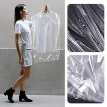 Framendino paquete de 30 bolsas transparentes para ropa de limpieza en seco fundas de plástico para colgar ropa 3 tamaños - 23.6 x 35.5 pulgadas y 23.6 x 47 pulgadas y 23.6 x 60 pulgadas - Ver 6