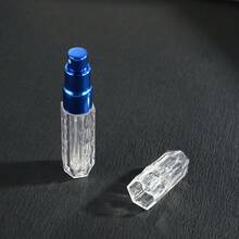 Polygonal Refillable Bottle, Perfume Is Filled At The Bottom, 5ML Spray Bottle - 5ml; Blue; Pet - View 4