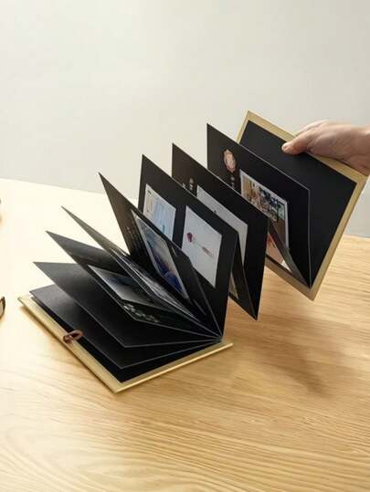 Bộ 2 album ảnh giấy Kraft: Album ảnh đôi trống, thích hợp cho sinh nhật, đám cưới, lễ trưởng thành và các sự kiện kỷ niệm khác - Trang bên trong hai mặt, thiết kế dây buộc, album ảnh đa chức năng.