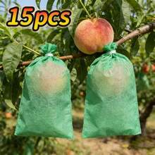Bộ 15 túi bảo vệ trái cây, lưới che cây và lưới chống chim, chống côn trùng. Thích hợp cho cà chua, nho, táo và các loại cây trồng khác trong vườn. Túi bảo vệ có thể tái sử dụng. - A - Xem 7