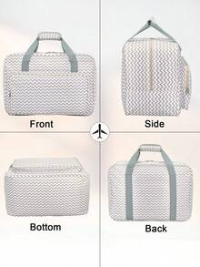 Sewing Machine Carrying Case With Multiple Pockets - Adjustable Shoulder Strap, Fits 15-18 Inch Models, Made Of Waterproof Oxford Fabric Bag For Travel Travel Pouch Holiday Bag Holiday Essential - White - View 7