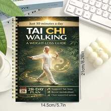 Tai Chi Practice Book Suitable For Elderly And Beginners - Spiral Bound, Includes Progressive Daily Exercises, Gentle Movement Routines For Fitness, Training And Practice, Step-By-Step Tai Chi Guide - A - View 11