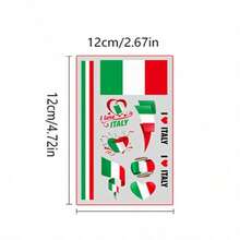 1pc Random Design National Flag Sticker, Suitable For 2026 Football Cup, Sports Events, Fan Parties, DIY - Multicolor - View 2