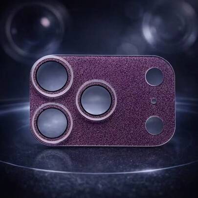 17 Pro Max/17 Pro Glitter Lens Protector Film, Phone Camera Lens Protective Film, Anti-Scratch Anti-Drop, Gorgeous Shiny Lens Protector, More Comprehensive Protection For Phone Camera, Compatible With Phone Cases