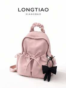 Ba lô dung tích lớn, trọng lượng nhẹ, trang trí hình bướm, đa năng dành cho học sinh, ba lô du lịch thường ngày với mặt dây chuyền hình bướm, bền chắc, dung tích lớn, dây đeo vai có thể điều chỉnh, phù hợp cho sinh viên tốt nghiệp, nữ sinh trung học, sinh viên năm nhất, năm hai, năm ba đại học, học sinh trung học, hoàn hảo cho các hoạt động ngoài trời, du lịch tựu trường, đeo đến trường, có thể phối hợp hoàn hảo với nhiều phụ kiện ba lô khác nhau, ba lô hình bướm dễ thương. - Hồng - Xem 1