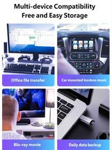 Lexar JumpDrive M400 Dual USB 3.2/Type-C Flash Drive For Smartphones And Computers With High-Speed Data Transfer, Encryption Protection, And Lanyard Hole Metal Design | 64GB USB 3.0 - View 6