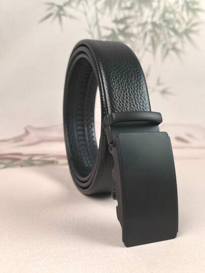 男士自动扣皮带，1条装，适合正式场合、商务场合、通勤、休闲穿着。父亲节、母亲节、生日礼物之选。