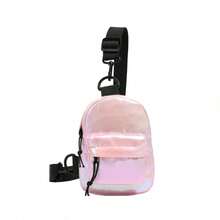 Teenager Laser Mini Backpack, Checkerboard Crossbody Bag, Colorful Chest Bag, Casual Outdoor Phone & Coin Purse - A - View 12