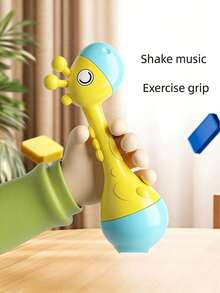 Cute Animal Rattles - Giraffe, Bear, Panda, Tiger, Baby Teething And Grasping Toys - Enhance Grasping Ability And Motor Skills, Promote Visual And Auditory Development, Early Learning Toys For Grasping Rattle - Multicolor - View 5