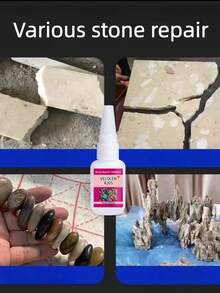 Keo dán chuyên dụng cho đá, đá cẩm thạch, đá trang trí, gốm sứ, ngọc bích, đá thạch anh, sửa chữa vết nứt, sửa chữa liền mạch, keo dán siêu chắc, keo dán đa năng khô nhanh, và các loại keo dán đá cường độ cao khác, bền và chắc chắn. - Dung tích 32g - Xem 10
