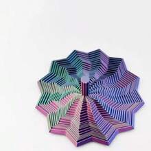 3D打印感官减压玩具，分形六边形减压玩具（带手柄），3D自由造型减压玩具，多色旋转螺旋设计，2026新款星形减压玩具，可伸缩减压玩具，3D打印透气减压玩具，3D变形减压玩具，圣诞节新年派对生日礼物（随机渐变色） - 彩色 - 查看 19